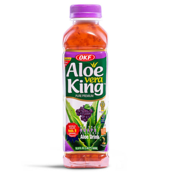 OKF Aloe Vera drink grape/韩国芦荟汁葡萄味 500ml