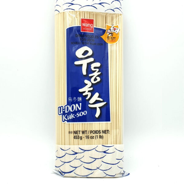 WANG Asian style dried udon noodles (u-don kuksoo) /韩国王牌干乌冬面 453g