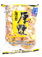WANT WANT seaweed rice cracker/旺旺厚烧海苔米饼/ riisi keksejä 160g