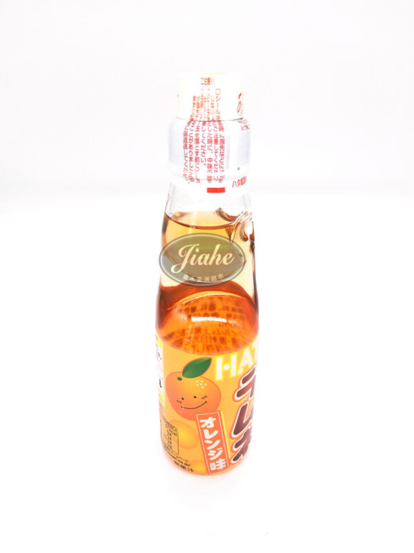 JH10635 - HATAKOSEN Ramune orange /弹珠汽水 橙子味 200ml