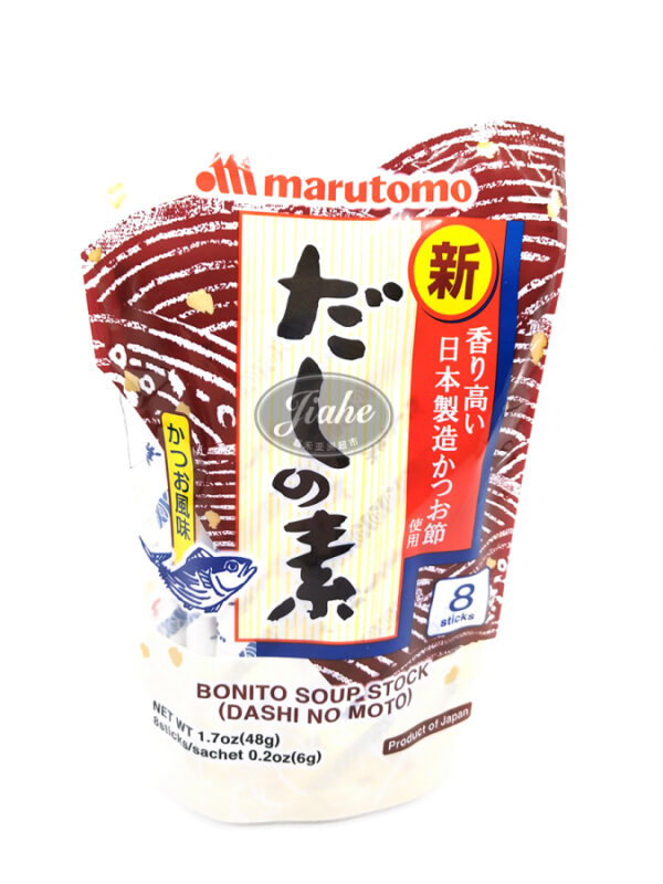 JH12654 MARUTOMO Seasoning powder for soups (katsuo Dashi no moto)/ 袋装鱼精 (6gx8) 48g