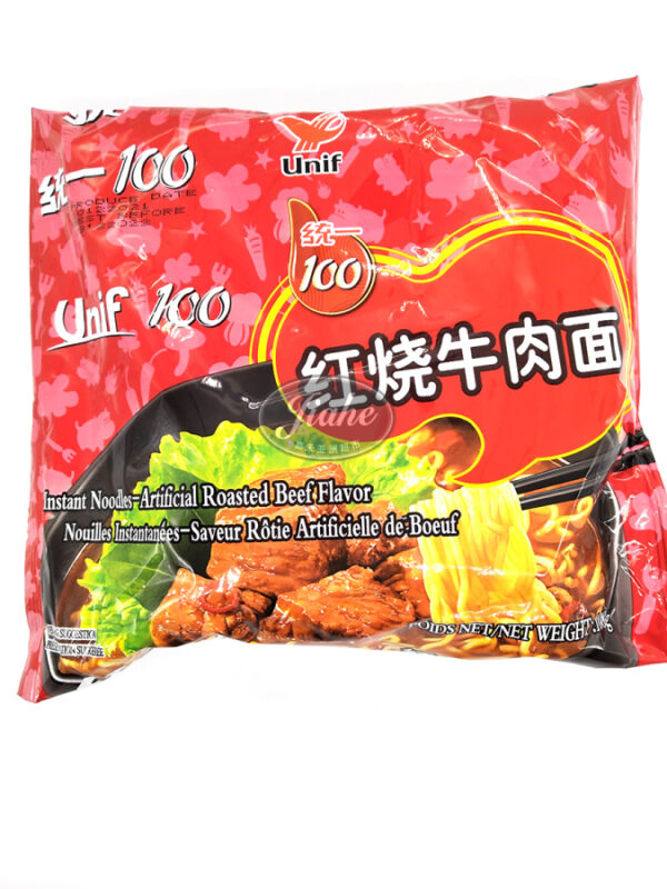 Unif roasted beef flavor instant noodle/统一红烧牛肉面 108g
