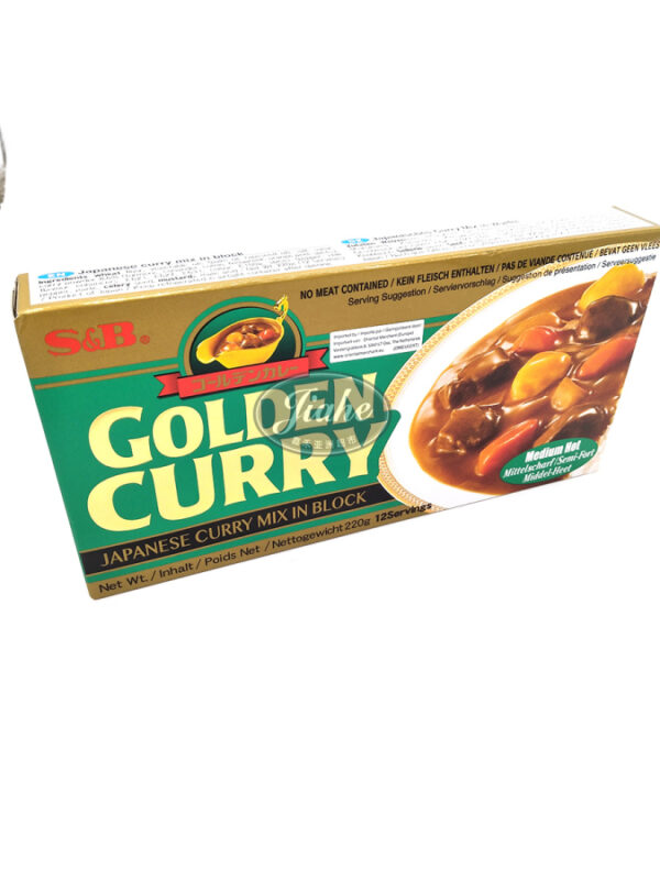 JH1505 - SB golden curry medium hot/日本爱必思金装咖喱 中辣 220g