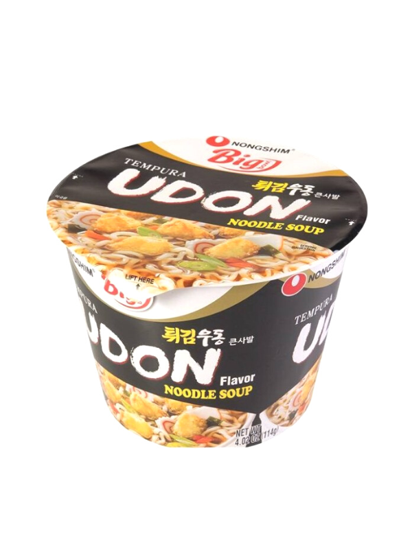 166030366962f639358a3ea.png Nongshim instant noodles udon big bowl / 农心乌冬面桶装 111g - Image 1