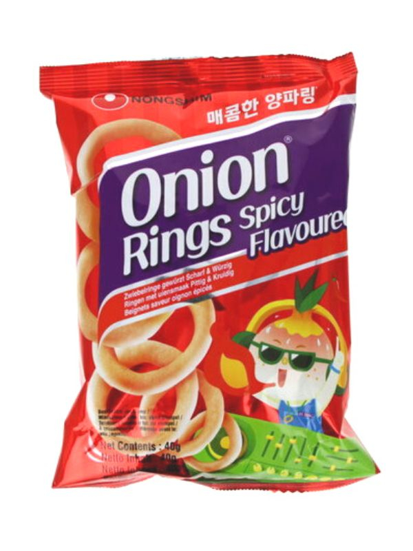 167386436263c524aabd777.jpg NONGSHIM spicy Onion rings /农心辣味洋葱圈零食 40g - 图片 1