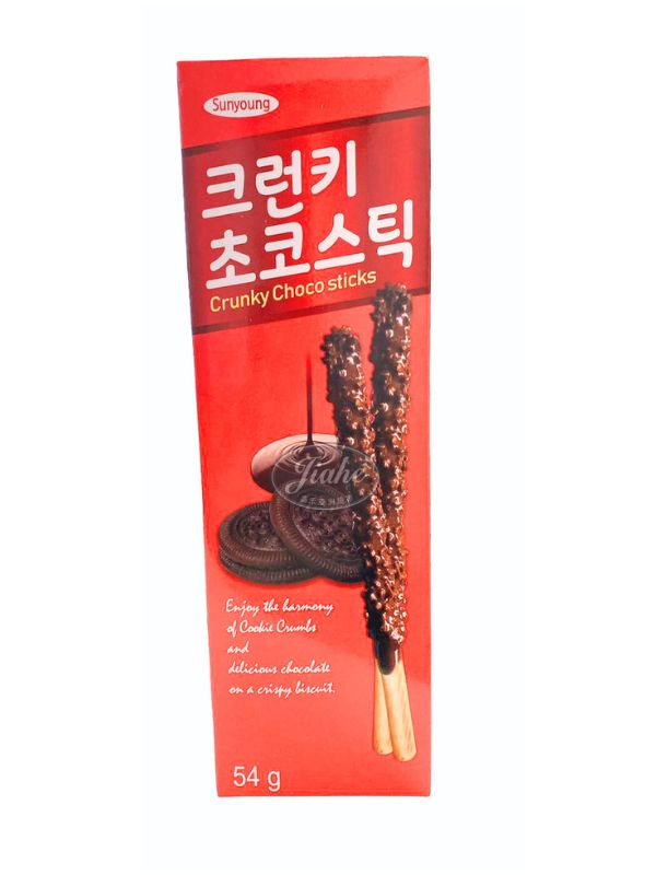1686825327648ae96f85294.jpg Sunyoung crunky big choco sticks /韩国香脆巧克力棒54g - 图片 1