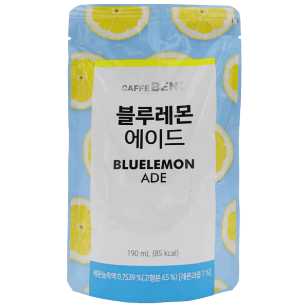 JH11128 - Caffebene blue lemon ade (blulemoneid) /韩国蓝色柠檬果汁饮料 袋装 190ml