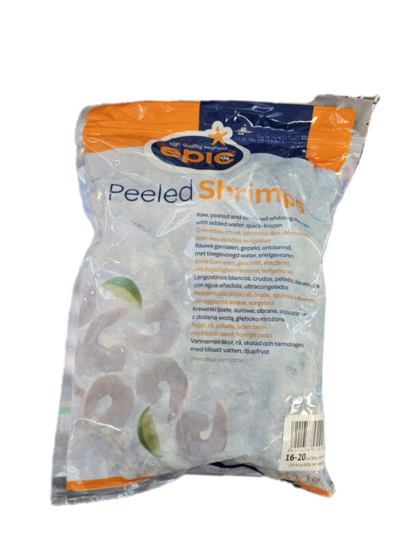 EPIC Vannamei raw peeled PD shrimps//虾仁 16/20 800g