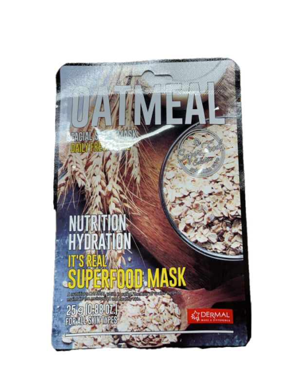 Dermal It's Real Superfood mask (oatmeal) / 燕麦面膜 1kpl