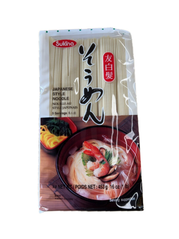 Sukina Japanese style dried noodles (tomoshiraga somen) /韩国日式干素面 453g