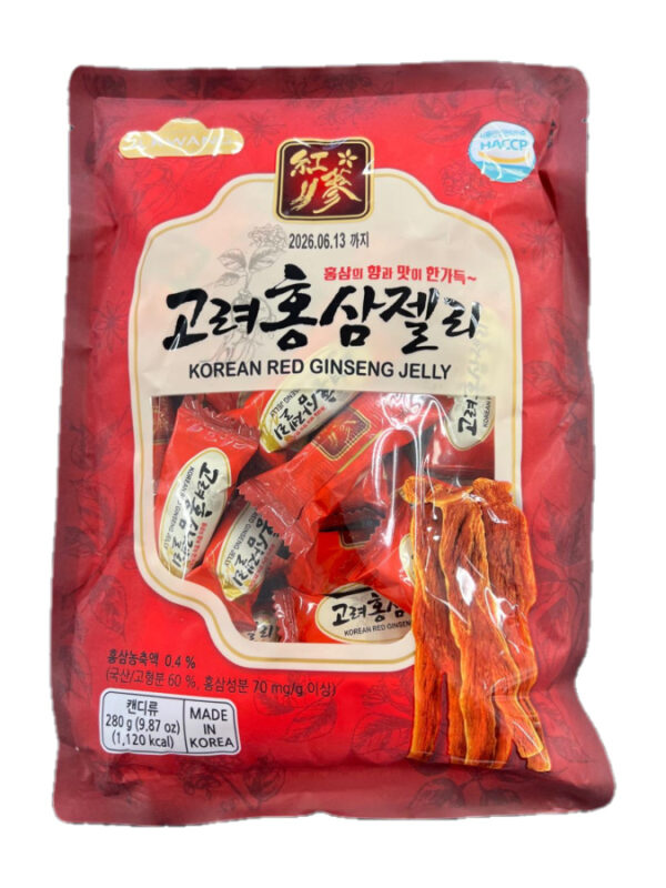 ILKWANG Korean jelly red ginseng flavor (hongsam) /韩国红参软糖 280g
