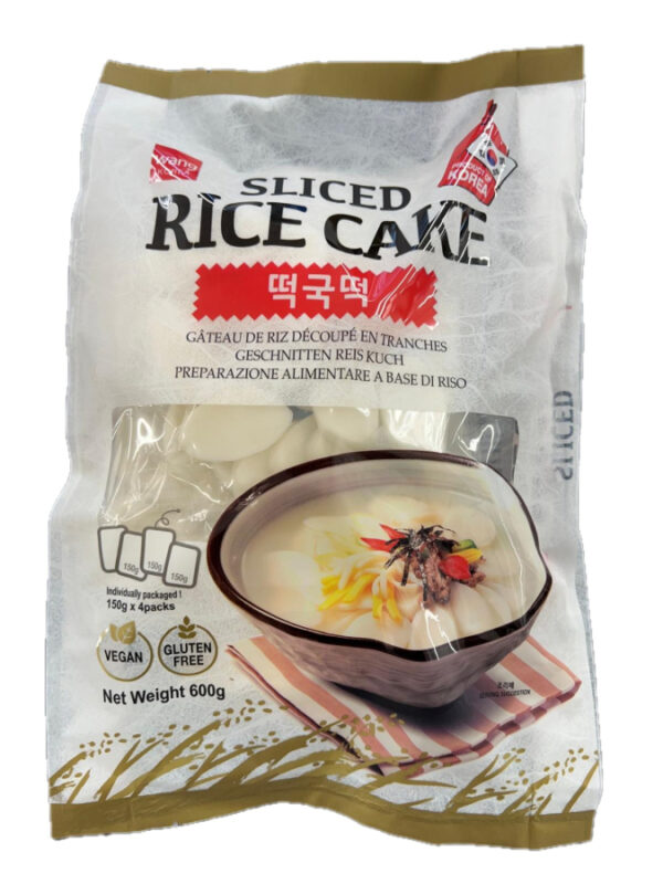 Wang sliced rice cake (teokguk tteok) / 王牌韩国年糕片 (150gx4) 600g