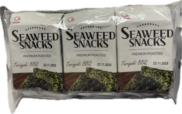 Takumi seaweed snack teriyaki BBQ 照烧烧烤味海苔 4gx3