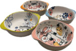 JH15967 |Ingui ceramics bowls for kids / 莹圭陶瓷卡通儿童碗 400ml 5.25 inch 135x135x55mm