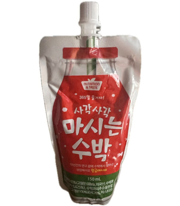 JH16962 Nutrition Taste watermelon drink in pouch bag 韩国西瓜味吸吸果冻 150ml