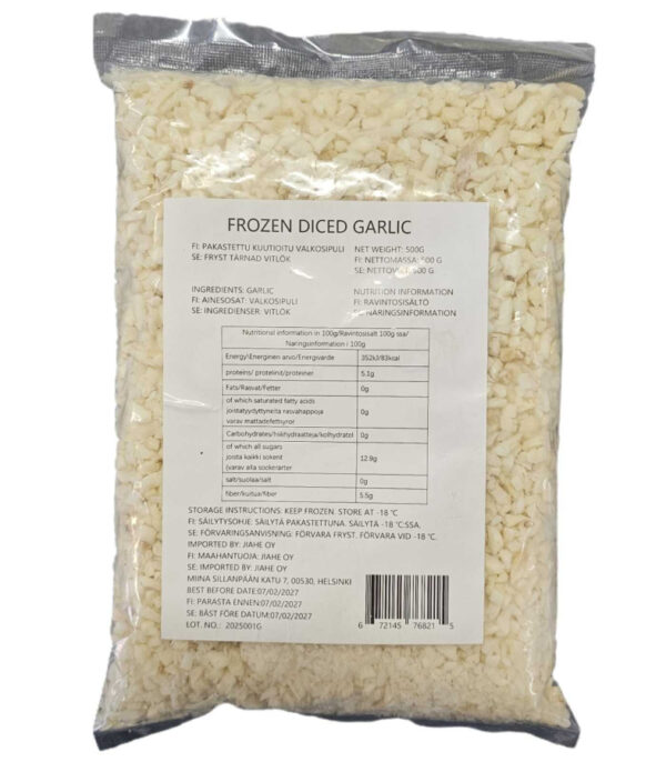 Jiahe frozen chopped garlic 嘉禾冰冻蒜碎 500g