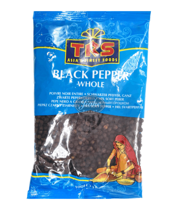TRS black pepper whole/ mustapippuria kokonaisena 100g/bag