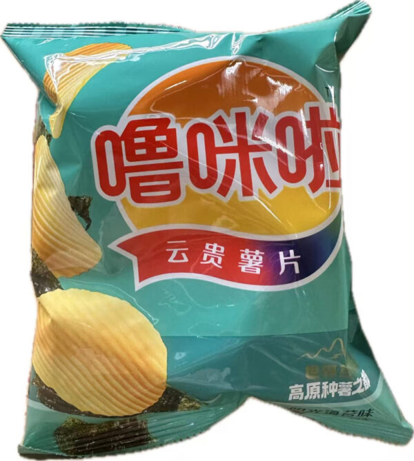 Lumila plateau fresh cut potato chips seaweed flavor/ 噜咪啦高原鲜切薯片 海苔味 50g