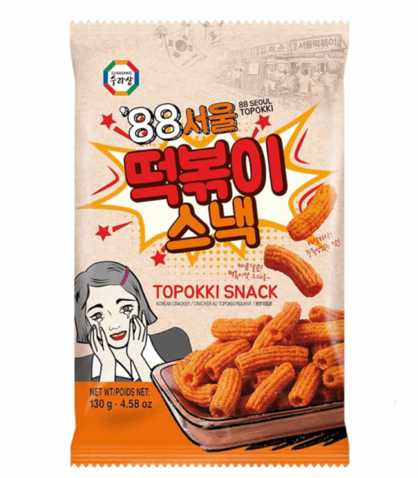 Surasang 88 Seoul topokki snack sweet spicy flavor 首尔88 年糕零食 甜辣味 130g