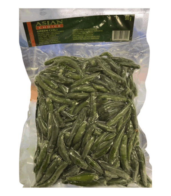 Asia choice frozen green chili/ 冰冻绿辣椒 500g
