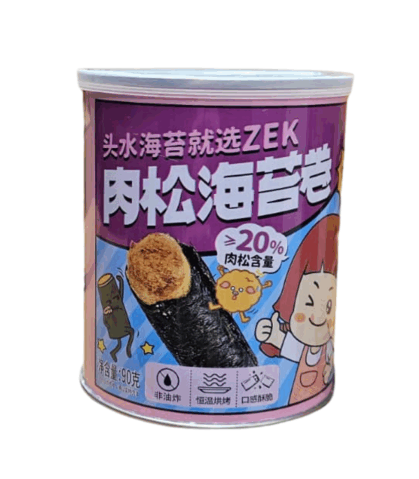 ZEK seaweed roll meat floss flavor 韩进ZEK海苔卷（肉松味）90g