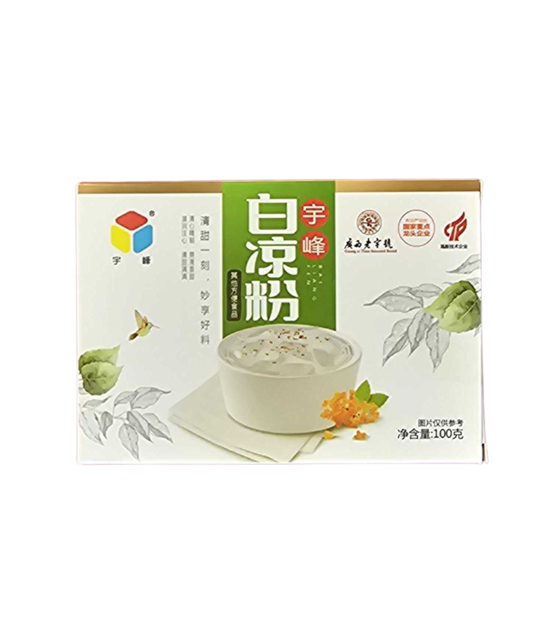 176527975069380806c26f9.png YF white grass jelly powder 黑凉粉 100g - Image 1